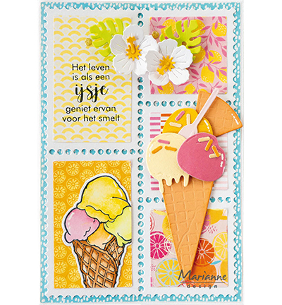 CS1167 - Marianne Design - Zomer & Ijs - Textes - Detail 6