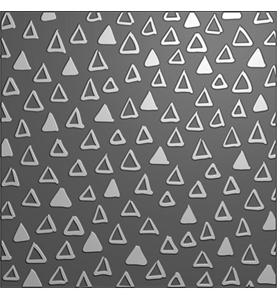 EF3D088 - Nellie's Choice - Triangles - 3D Embossing Folders - Detail 1