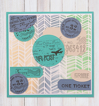 EF3D090 - Nellie's Choice - Chevron - 3D Embossing Folders - Detail 2 EF3D090 - Nellie's Choice - Chevron - 3D Embossing Folders - Detail 2