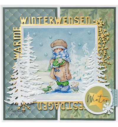 LR0873 - Marianne Design - Set of pine trees - Noël, hiver - Detail 3