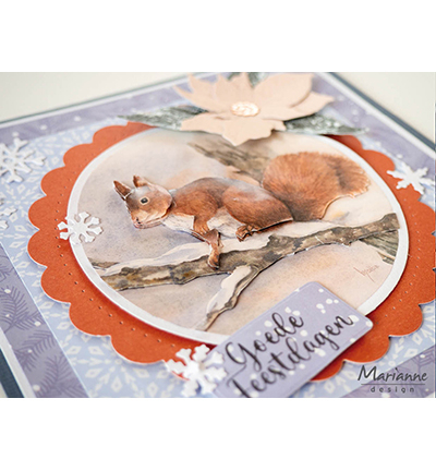 MB0218 - Marianne Design - Mattie's Mooiste - 3D Squirrel - Mattie - Detail 2