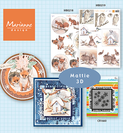 MB0218 - Marianne Design - Mattie's Mooiste - 3D Squirrel - Mattie - Detail 6
