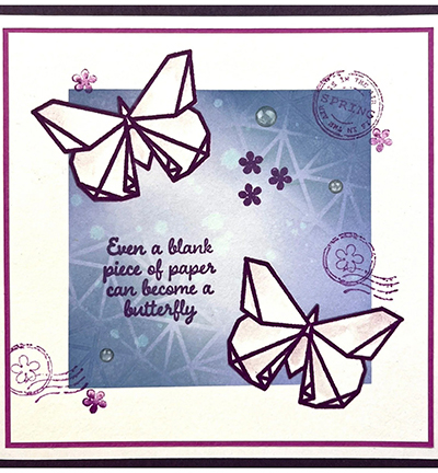 MMS4K-069 - Nellie's Choice - Origami Triangles - Mixed Media Stencils - Detail 2