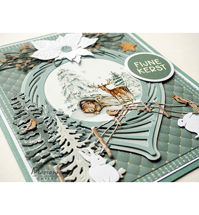 LR0871 - Marianne Design - Open Christmas bauble - Noël, hiver - Detail 5