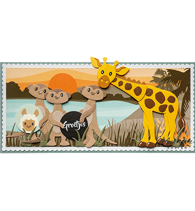 COL1553 - Marianne Design - Eline's Giraffe - Animaux - Detail 1