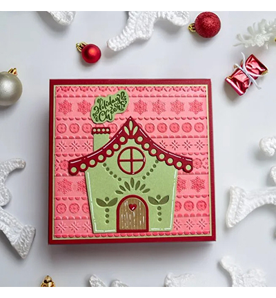 EF3D095 - Nellie's Choice - Scandinavian Christmas - 3D Embossing Folders - Detail 2 EF3D095 - Nellie's Choice - Scandinavian Christmas - 3D Embossing Folders - Detail 2