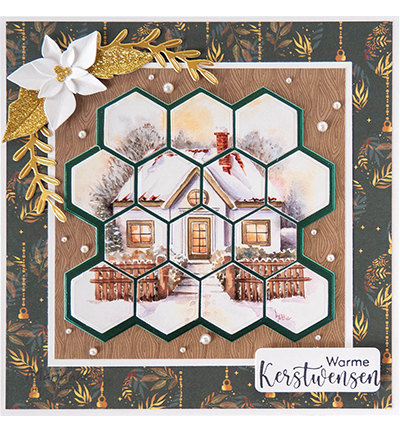 CR1668 - Marianne Design - Pixel Hexagon - Pixel  - Detail 1