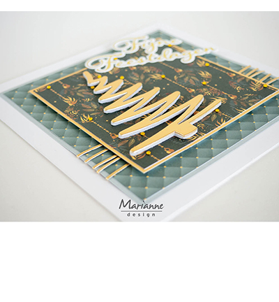 CR1670 - Marianne Design - Hot Foil - Fijne Feestdagen - Hot Foil Die - Detail 4