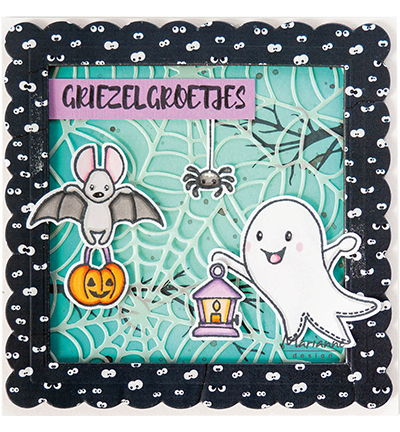 CR1671 - Marianne Design - Background Spiderweb - Automne, Halloween - Detail 2