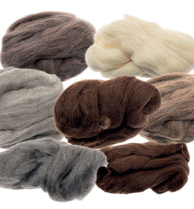 5351-12 - Stafil - German merino Punchwool extra thin, Assorti Natural - Merino Punchwool thin - Detail 1
