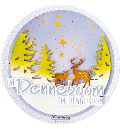 CR1675 - Marianne Design - Silhouette - Winter scenery - Noël, hiver - Detail 1