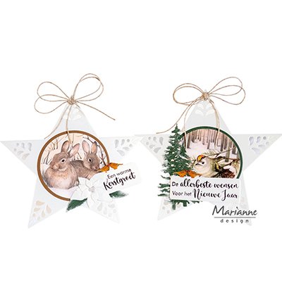 PA4200 - Marianne Design - Mattie's Winter assorti (6 pcs) - Decoupage set - Detail 4