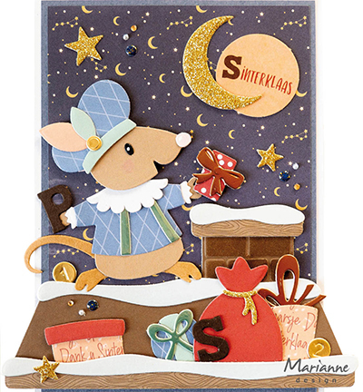 CA3180 - Marianne Design - Sinterklaas by Marleen - Autocollants de texte - Detail 2