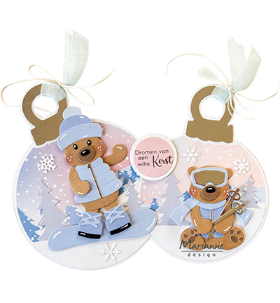 AK0091 - Marianne Design - Eline's Winter Dreams backgrounds - Eline - Detail 2