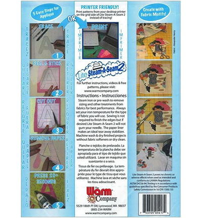 381885-23 - Stafil - Steam-A-Seam 2 Double Stick Lite Fusible Web - Steam-A-Seam 2 - Detail 1 381885-23 - Stafil - Steam-A-Seam 2 Double Stick Lite Fusible Web - Steam-A-Seam 2 - Detail 1