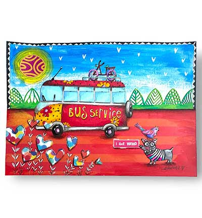 ABM-SI-STAMP701 - Art by Marlene - Doggie diva Signature Collection nr.701 - Personages - Detail 1