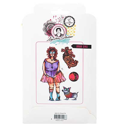 ABM-SI-STAMP701 - Art by Marlene - Doggie diva Signature Collection nr.701 - Personages - Detail 3