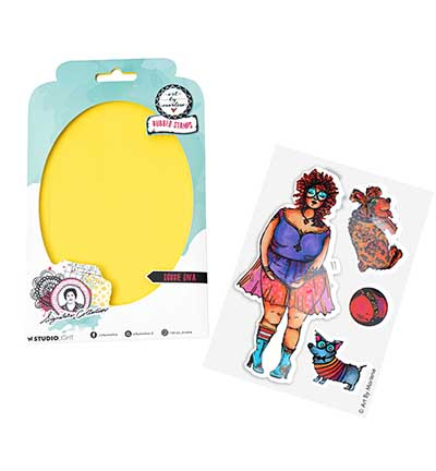 ABM-SI-STAMP701 - Art by Marlene - Doggie diva Signature Collection nr.701 - Personages - Detail 5