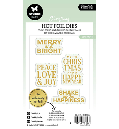 SL-ES-HFCD05 - StudioLight - Sentiments Essentials nr.05 - Hot Foil Die - Detail 2