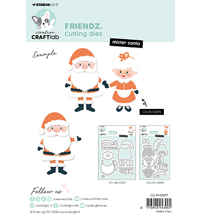CCL-FR-CD877 - CraftLab - Mister Santa Friendz nr.877 - Noël, hiver - Detail 1