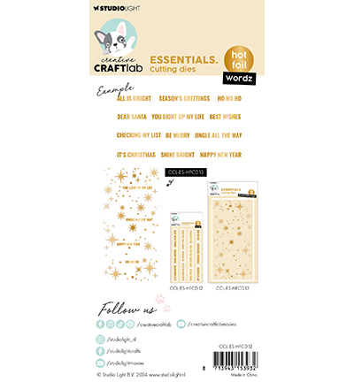 CCL-ES-HFCD12 - CraftLab - Wordz Essentials nr.12 - Hot Foil Die - Detail 1