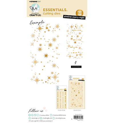 CCL-ES-HFCD13 - CraftLab - Slimline starry night Essentials nr.13 - Hot Foil Die - Detail 1