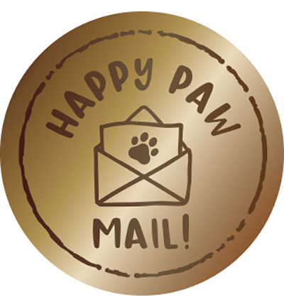 CCL-FR-WAX26 - CraftLab - Happy paw mail Friendz nr.26 - Wax Stamp with handle - Detail 2