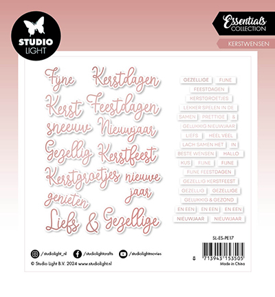 SL-ES-PE17 - StudioLight - Rosegold Kerstwensen Essentials nr.17 - Paper Elements - Detail 2