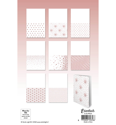 SL-ES-PP223 - StudioLight - Rosegold patterns Essentials nr.223 - Paper Pad Foil - Detail 2