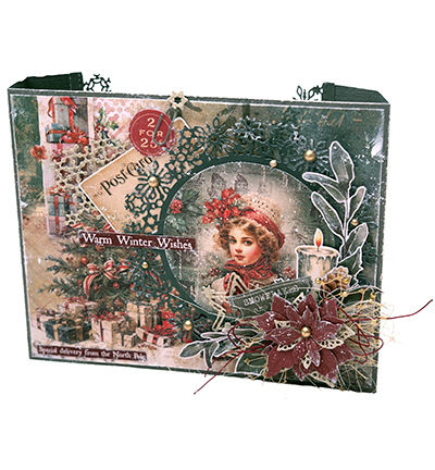 JMA-FN-STIC25 - Jenine's - Black, red & green - English Festive Nostalgia nr.25 - Sticker Sheets - Detail 1