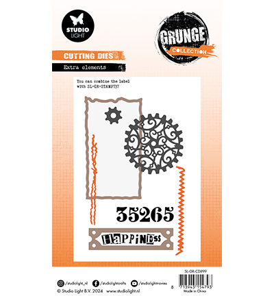 SL-GR-CD899 - StudioLight - Extra elements Grunge Collection nr.899 - Cadres, Etiquettes, Billets - Detail 2