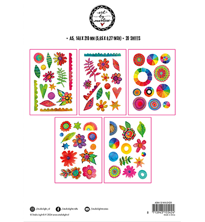 ABM-SI-WASH28 - Art by Marlene - Colorful elements Signature Collection nr.28 - Washi Stickers - Detail 4