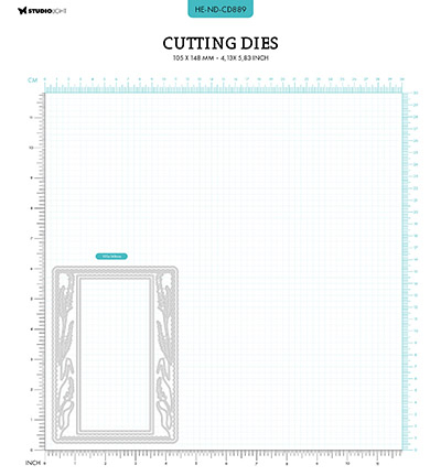 HE-ND-CD889 - Hazel Eaton - Cardshape Nature's Dream 2 nr.889 - Cardshape - Detail 2