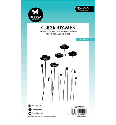 SL-ES-STAMP741 - StudioLight - Poppies Essentials nr.741 - Fleurs - Detail 1