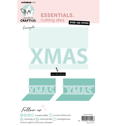 CCL-ES-CD906 - CraftLab - Pop-up xmas Essentials nr.906 - Textes - Detail 1