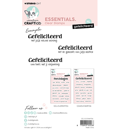CCL-ES-STAMP756 - CraftLab - Gefeliciteerd Essentials nr.756 - Textes - Detail 1
