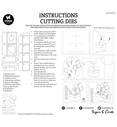 SL-ES-CD927 - StudioLight - Balloon box pop-up Essentials nr.927 - Enveloppe, boîte - Detail 4 SL-ES-CD927 - StudioLight - Balloon box pop-up Essentials nr.927 - Enveloppe, boîte - Detail 4