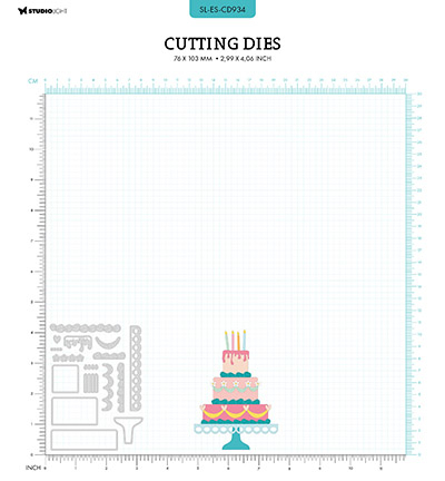 SL-ES-CD934 - StudioLight - B-day cake Essentials nr.934 - Fête - Detail 4