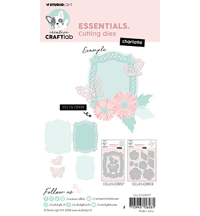 CCL-ES-CD937 - CraftLab - Charlotte Essentials nr.937 - Papillons, insectes - Detail 6