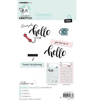CCL-FR-STAMP767 - CraftLab - Hello Friendz nr.767 - Textes - Detail 6