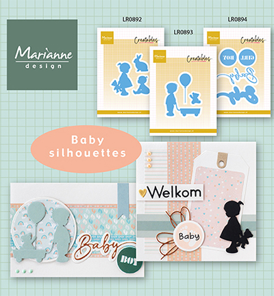 LR0894 - Marianne Design - Baby boy & girl text - Bébé - Detail 1