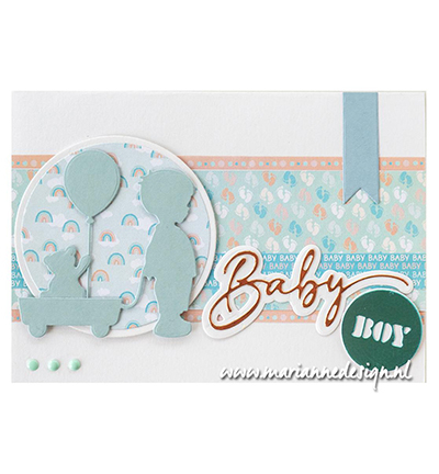 LR0894 - Marianne Design - Baby boy & girl text - Bébé - Detail 3