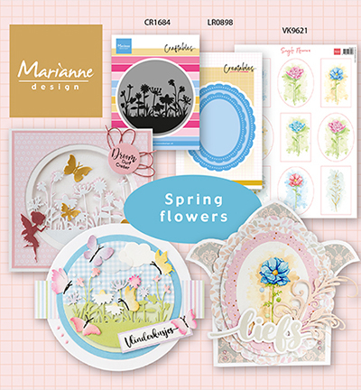 CR1684 - Marianne Design - Silhouette Flower meadow - Fleurs - Detail 1