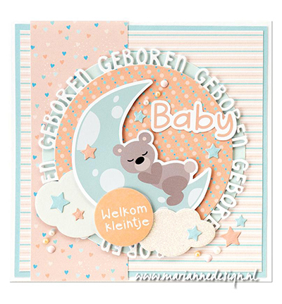 PK9201 - Marianne Design - New born by Marleen - Ensemble de papier - Detail 2