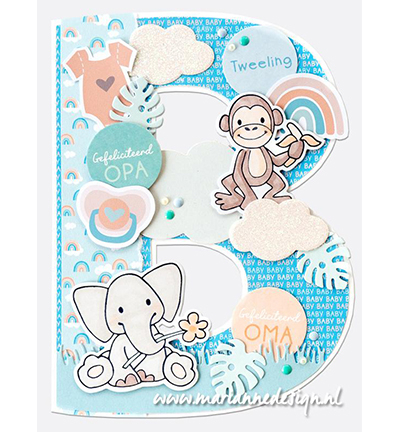 PK9201 - Marianne Design - New born by Marleen - Ensemble de papier - Detail 3