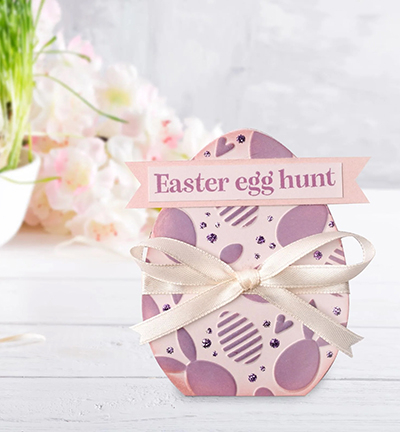 MMS4K-086 - Nellie's Choice - Bunnies And Eggs - Mixed Media Stencils - Detail 1