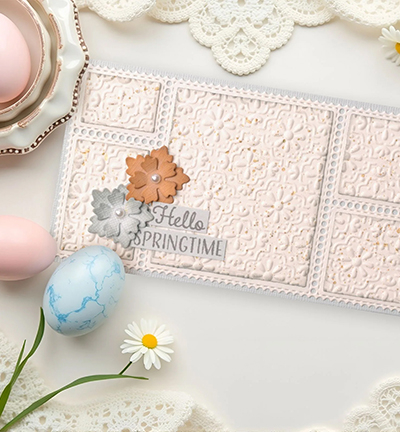EF3D112 - Nellie's Choice - Easter Tiles - 3D Embossing Folders - Detail 2