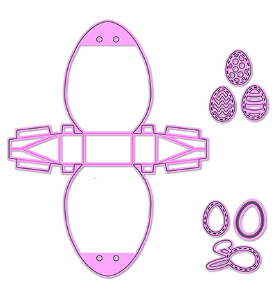 MFD175 - Nellie's Choice - Eggshaped Box - Pâques - Detail 3