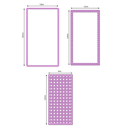 MFD177 - Nellie's Choice - Slimline Die Set Frames - Cadre / border - Detail 1