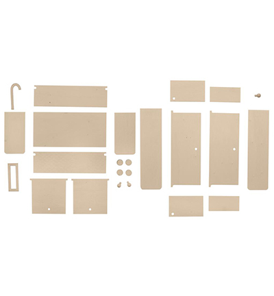 8604-091 - Stafil - Set Kitchen + Fridge - Miniatures - Detail 1